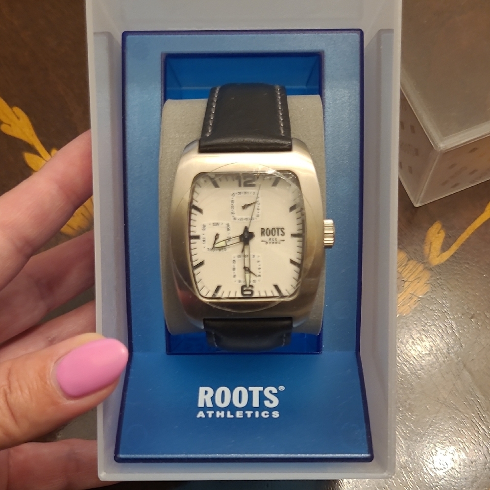 Roots Black and Silver Men's Watch